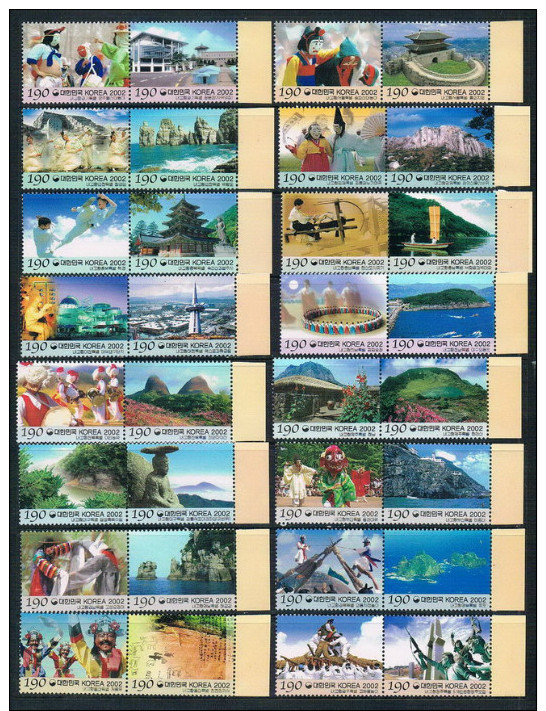 KR0718 2002 Korea Dokdo Home Landscape Has 32 New 0111 - Corea Del Sud