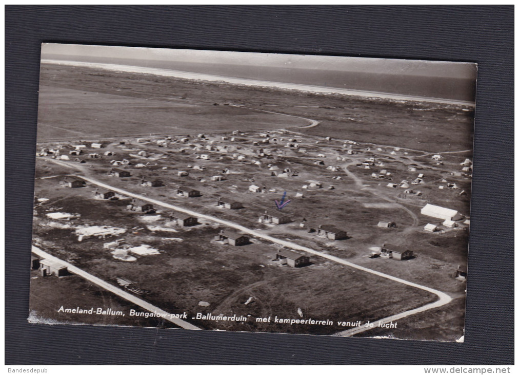 Ameland Ballum Bungalow Park Ballumerduin Met Kampeerterrein Vanuit De Lucht ( Camping KLM Aerocarto Vue Aerienne ) - Ameland