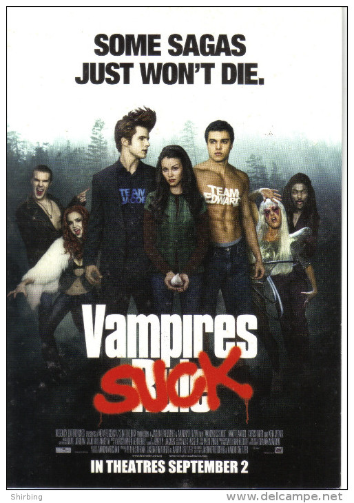 15S :  Movie Film Poster Postcard "Vampire Suck" - Posters On Cards