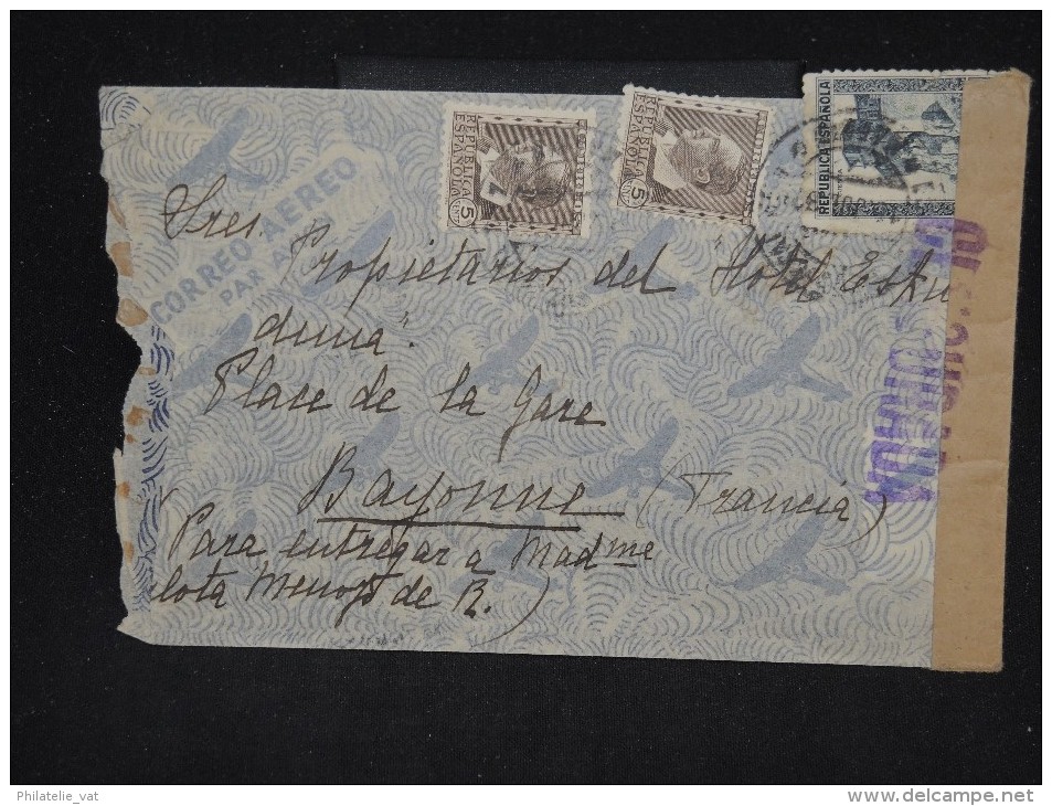 ESPAGNE - Enveloppe De Madrid Pour La France Avec Censure En 1937 - A Voir - Lot P10569 - Bolli Di Censura Nazionalista