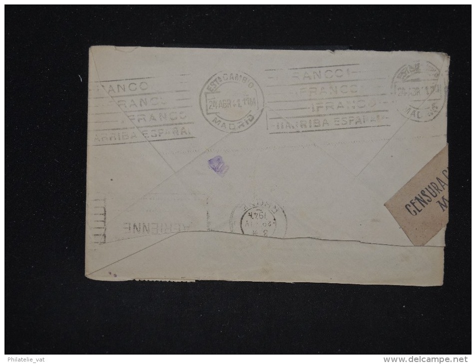 ESPAGNE - Enveloppe De Madrid Pour La France Avec Censure En 1941 - A Voir - Lot P10572 - Republikanische Zensur