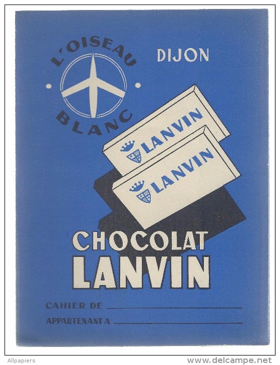 Protège-cahiers Chocolat Lanvin - L´oiseau Blanc Dijon - Protège-cahiers