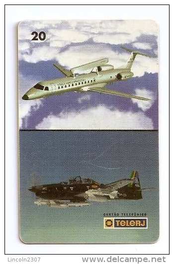 LSJP BRAZIL PHONE CARDS AVIATION SIVAM MONITORING SYSTEM OF AMAZON TELERJ - Avions