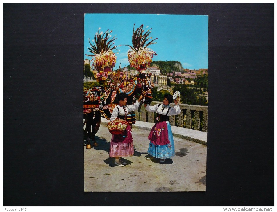 Costumi - Folklore - Costumi Siciliani - Carretto Siciliano - Nn Viaggiata - Kostums