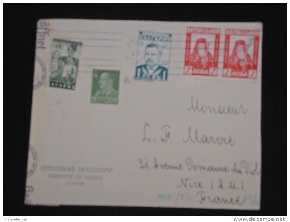 BULGARIE - Enveloppe Pour La France En 1940 Avec Censure Allemande - Aff. Plaisant - A Voir - Lot P10585 - Covers & Documents