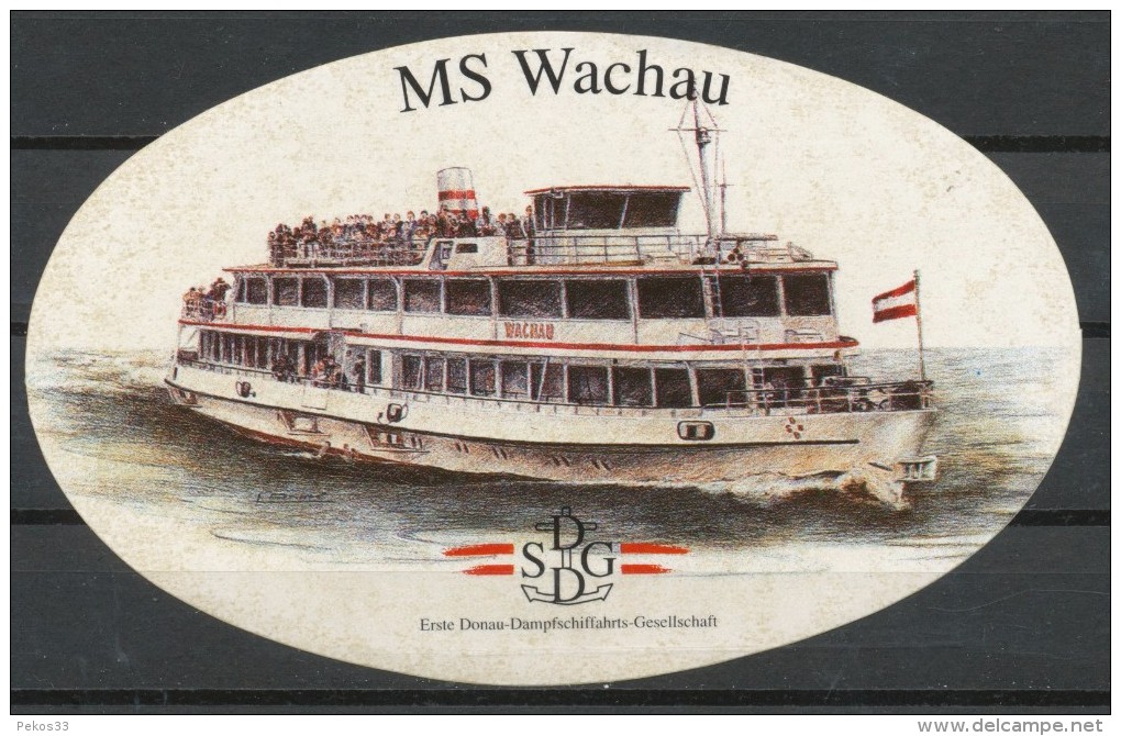 Schiff   -  MS   Wachau      Aufkleber - Maritime