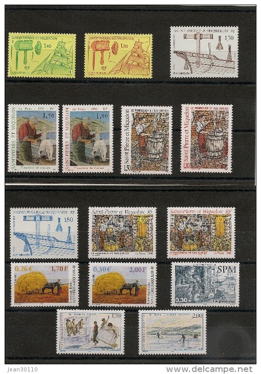 Saint Pierre Et Miquelon Métiers Et Outils Années 1991/2003 Tous** - Collections, Lots & Series