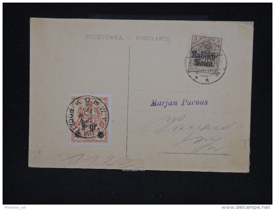 POLOGNE - Cp De La Poste Locale De Varsovie En 1915 -  Aff. Plaisant - A Voir - Lot P10589 - Covers & Documents