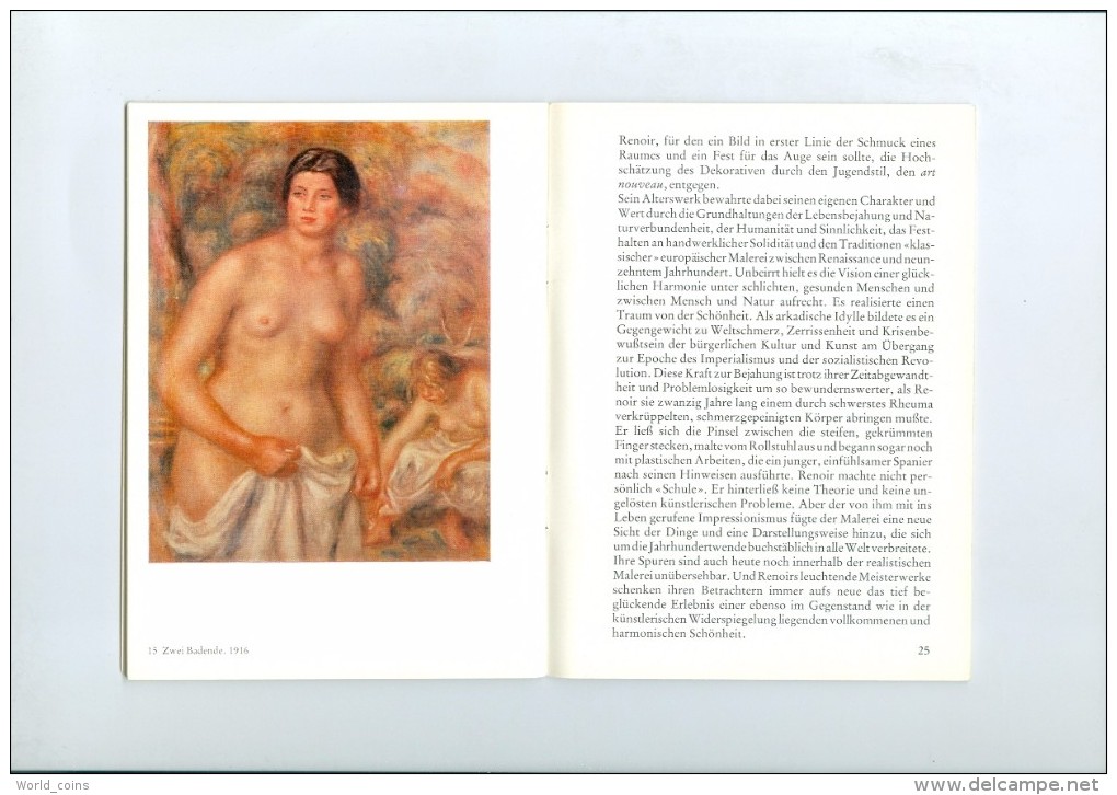 Auguste Renoir (1841–1919), A Leading Painter In The Development Of The Impressionism. Paperback Book. Maler Und Werk. - Pittura & Scultura