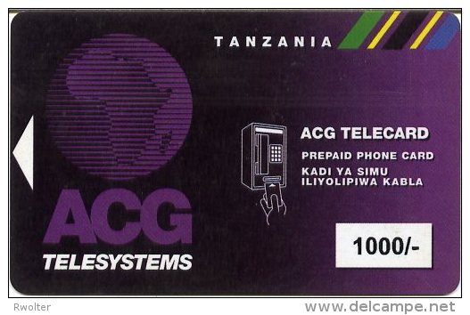 @+ Tanzanie - ACG Telesystems 1000/- (verso : 126). Ref : TZNAT6ACG-002A - Tansania