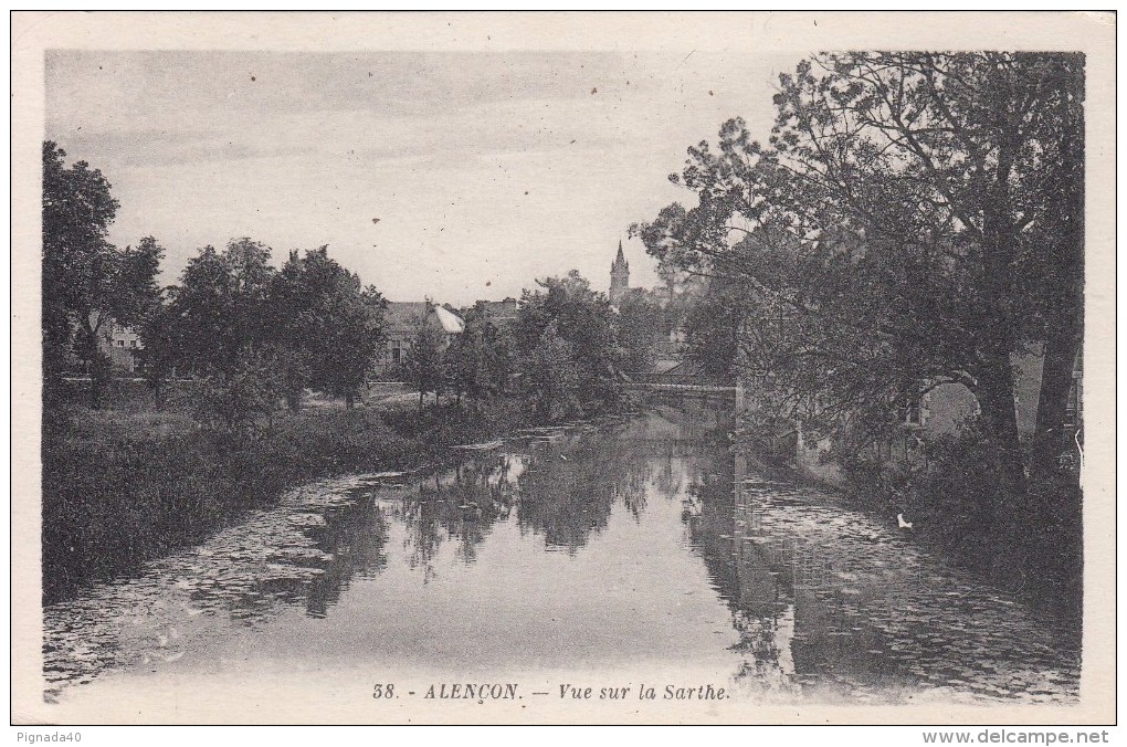 Cp , 61 , ALENÇON , Vue Sur La Sarthe - Argentan