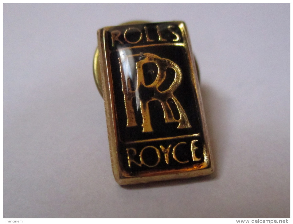 Pin's Voiture / Logo Rolls Royce (hauteur: 1,5 Cm) - Andere & Zonder Classificatie