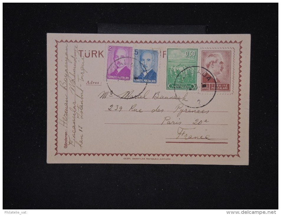 TURQUIE - Entier Postal Pour La France En 1948 - Aff. Plaisant - A Voir - Lot P10597 - Interi Postali