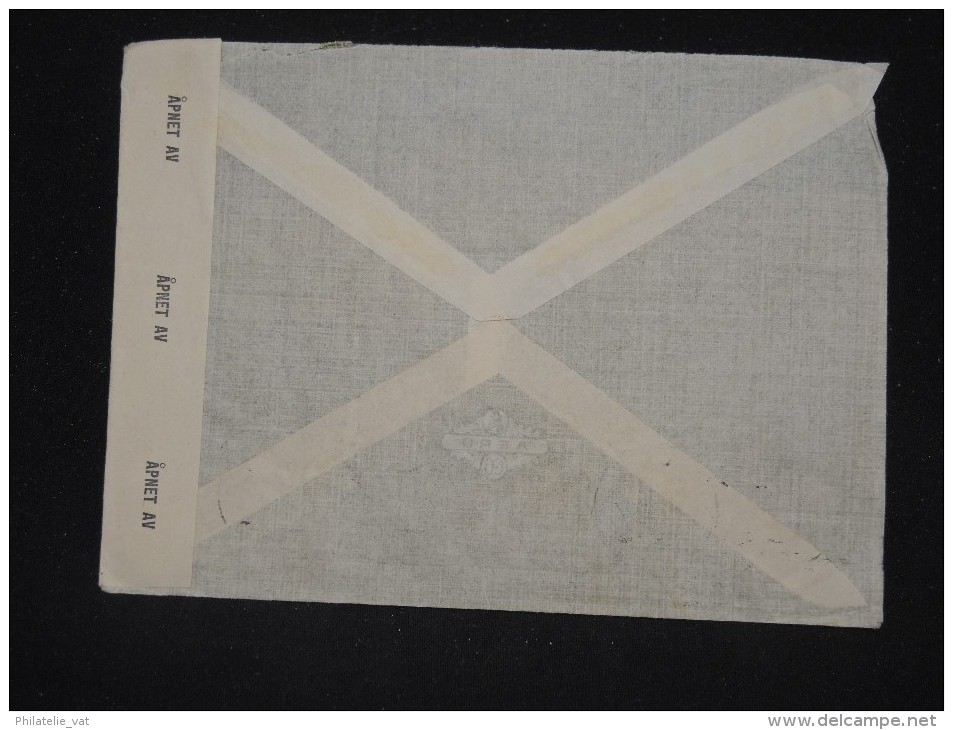 NORVEGE - Enveloppe Pour La France Par L Angleterre En 1945 Avec Controle Postal - Aff. Plaisant - A Voir - Lot P10600 - Lettres & Documents