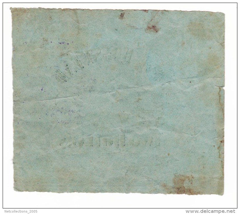 BILLET / BILL - FISCAUX AMERICAIN 1878 - RARE - BEER STAMP " ONE HOGSHEAD " 2 DOLLARS - INTERNAL REVENUE - Zonder Classificatie