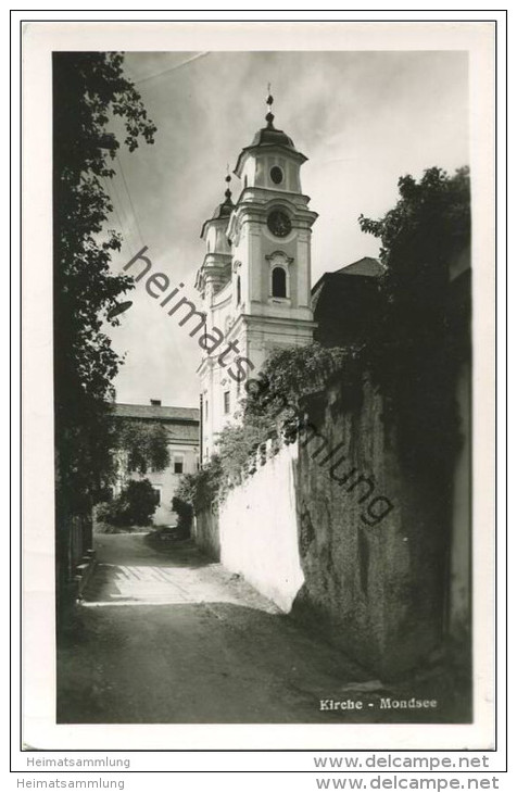 Mondsee - Kirche - Foto-AK - Mondsee