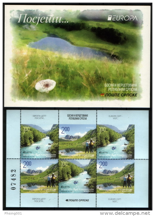 Bosnia Serbia 2012 Europa CEPT, Visit, Rafting, Nature, Booklet  MNH - 2012