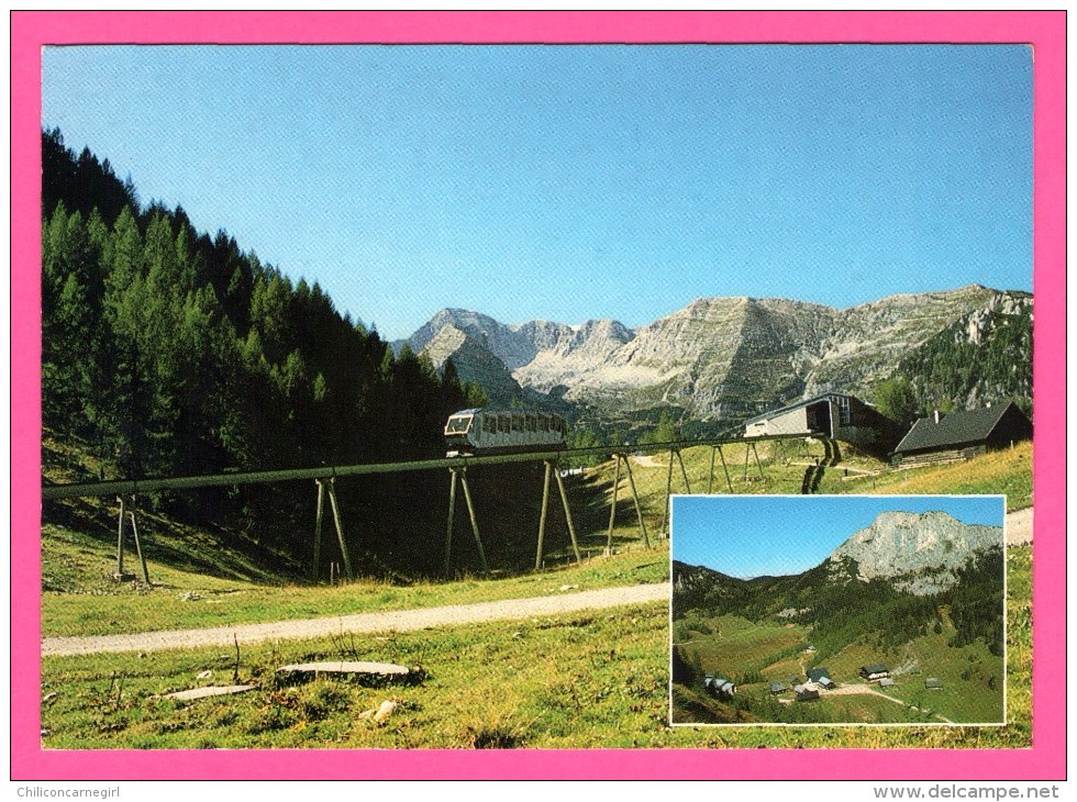 Standseilbahn Wurzeralm Mit Warscheneckmassiv 2388 M - Cahet Gasthof-Pension Wurzeralm - Train - WALLIG GRÖBMING - Spital Am Phyrn