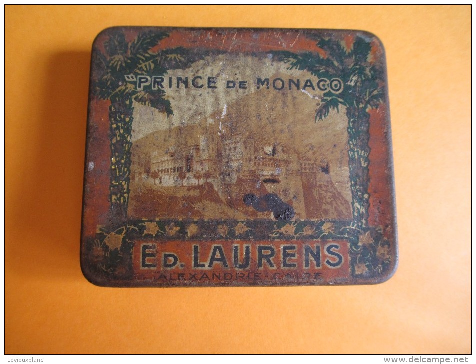 Boite Métallique /Cigarettes Ed LAURENS/Prince De Monaco/Alexandrie/Caire/Vers 1925-1935   BFPP46 - Cajas