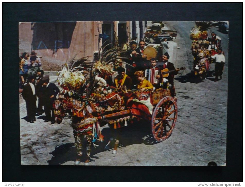 Costumi - Folklore - Costumi Siciliani - Costume Siciliano - Carretto Siciliano - Non Viaggiata - Kostums