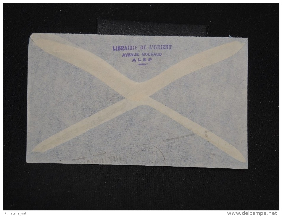 FRANCE - SYRIE - Enveloppe De Alep Pour Paris En 1939 - Aff. Plaisant - A Voir - Lot P10608 - Briefe U. Dokumente