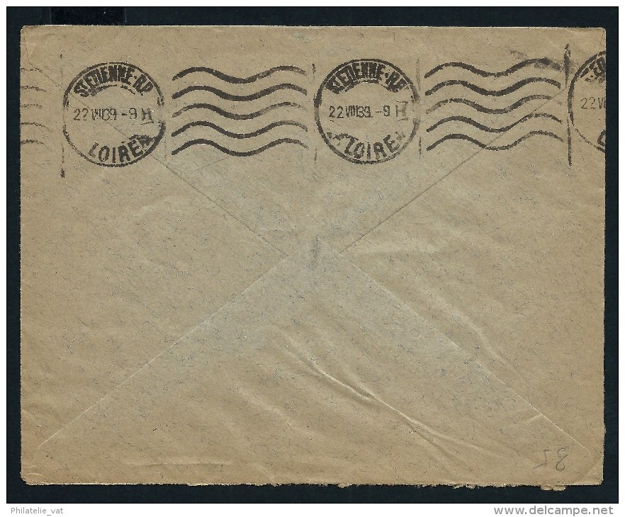 FRANCE - SYRIE - Enveloppe De Alep Pour St Etienne En 1939 - Aff. Plaisant - A Voir - Lot P10609 - Cartas & Documentos