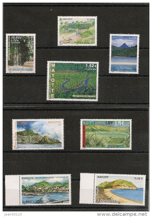 MAYOTTE Années 1999/2006 Pasages N°Y/T :79-110-129-139-153-166-180-187** - Unused Stamps