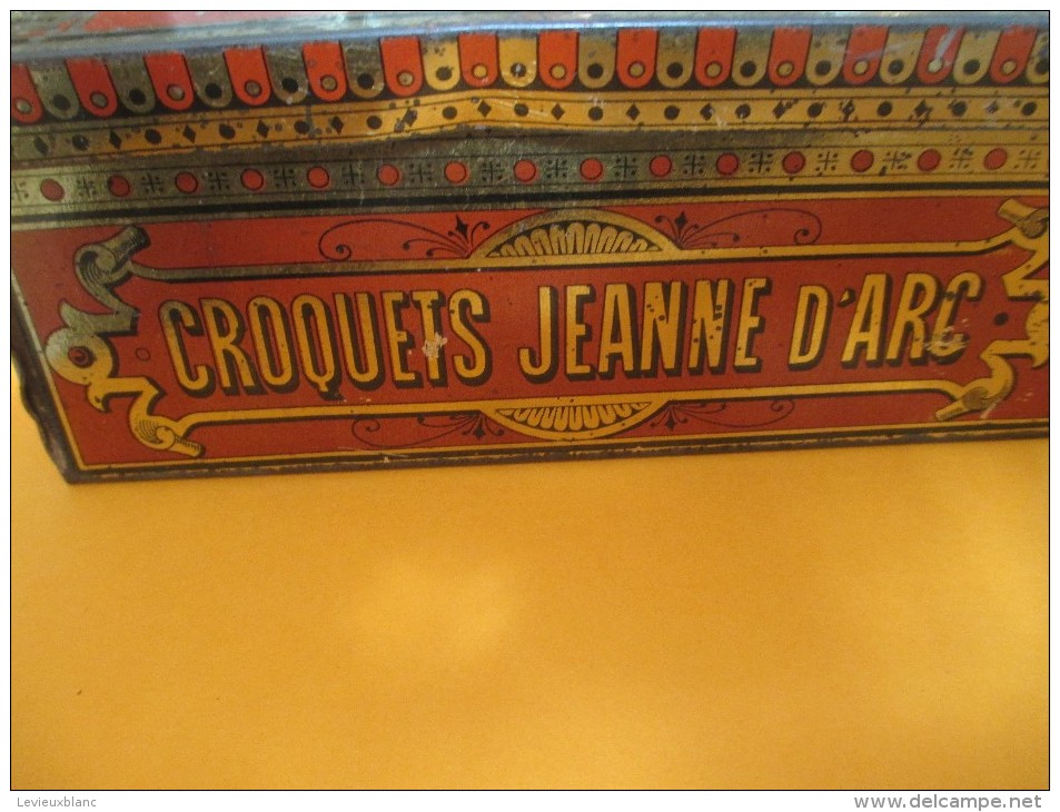 Boite Métallique /Croquets Jeanne D'Arc/Gravier Ainé & Cie/ORLEANS/Loiret/Vers 1925-1935   BFPP47 - Boxes