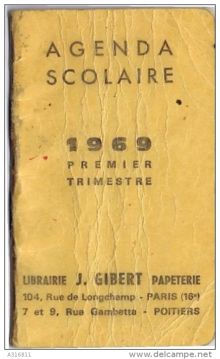 AGENDA SCOLAIRE J GILBERT - Grand Format : 1961-70