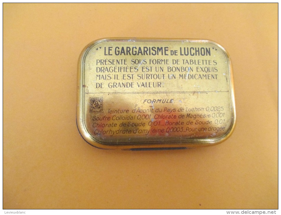 Boite Métallique /Dragées/Gargarisme De Luchon/Laboratoire Sauba/Montreuil/Vers 1950    BFPP49 - Cajas