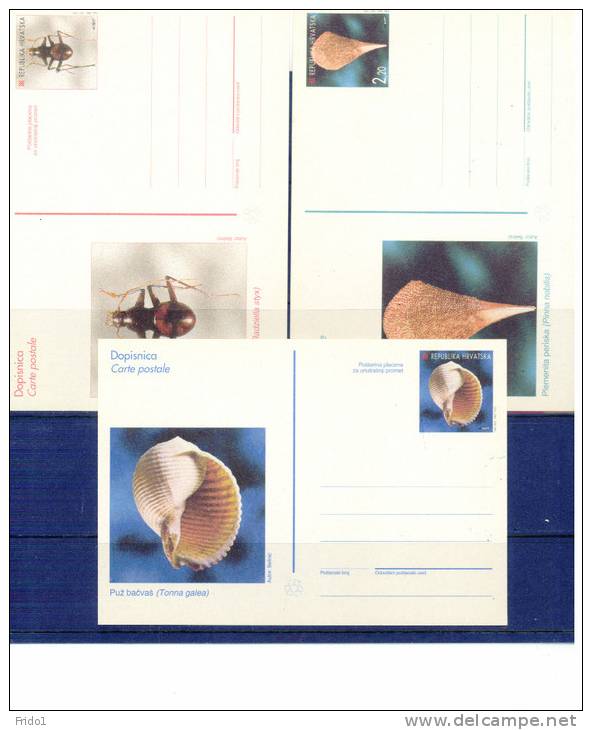 Kroatien / Croatia 1997 Tiere / Animals Michel 414-416 Ganzsachen / Postal Stationery Postcards - Other & Unclassified