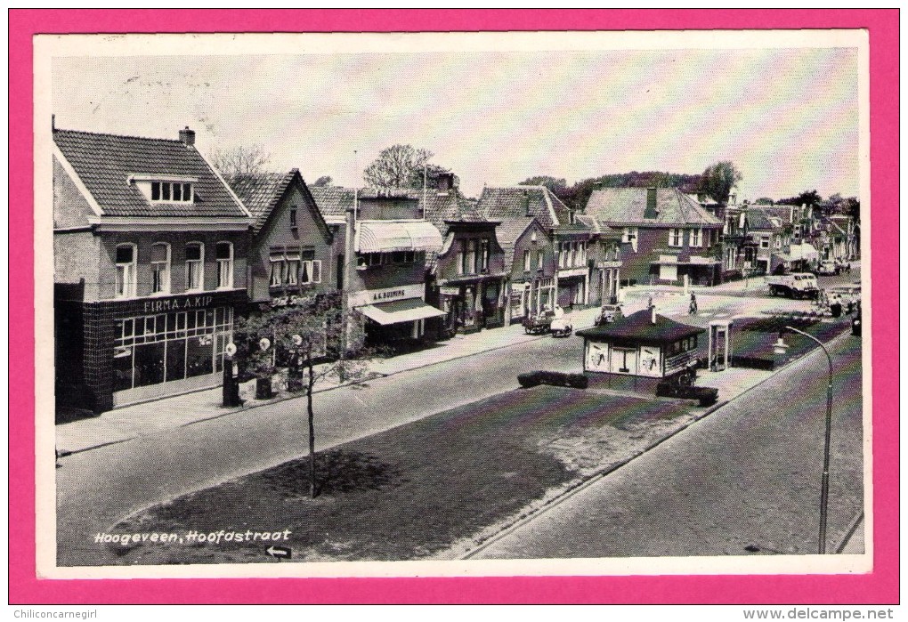 Hoogeveen - Hoofdstraat - Vieilles Voitures - Camions - Charrettes - 1959 - Hoogeveen