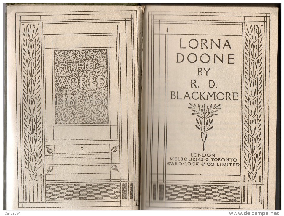 Lorna Doone  R.D. Blackmore  1922 - 1900-1949