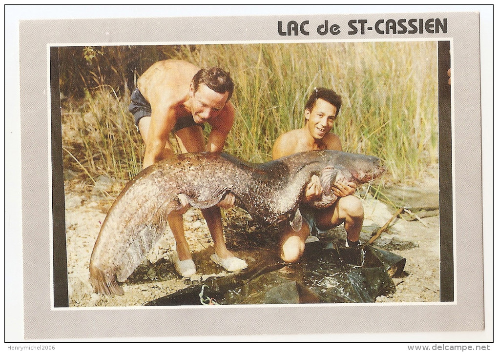 Var - 83 - Lac De St Saint Cassien Peche Poisson Silure Par Johnny Allen Ed Callas 2m30 116kg .... - Autres & Non Classés