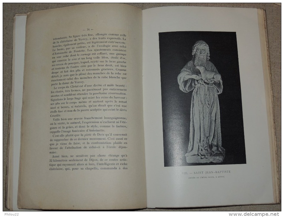 MORILLOT - Antoinette De Fontette Et Sa Statue - Dijon 1903 + Lettre De L'auteur - 1901-1940