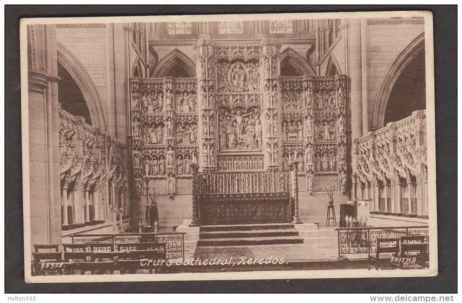 United Kingdom Churches - Truro Cathedral Reredos - Internal View - Older Card Used - Chiese E Cattedrali