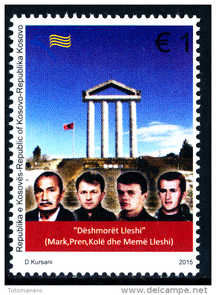 REPUBLIC OF KOSOVO 2015 Leshi Martyrs** - Kosovo