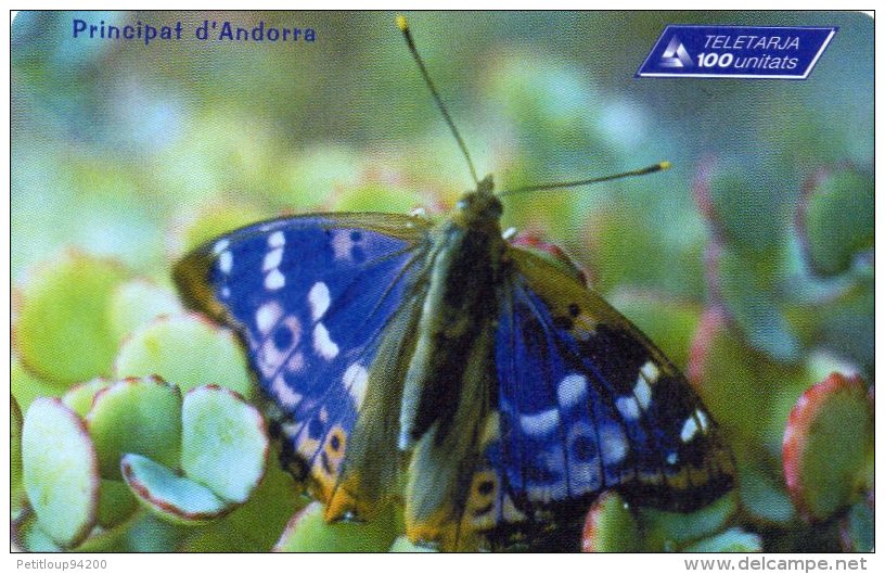 TELECARTE ANDORRE 100 Unitats  Papillon Iris  Butterfly - Andorra