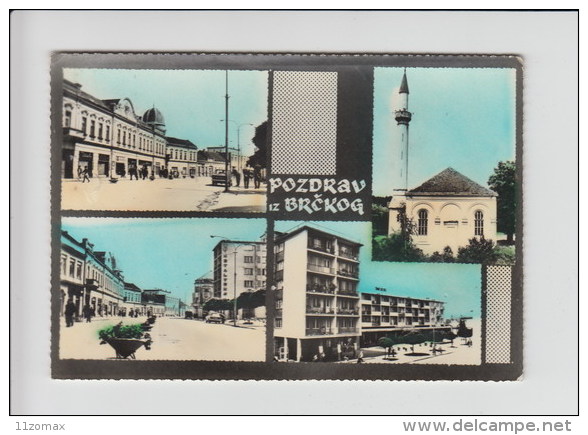 Bosnia And Herzegovina - Brcko Mosque Islam Used 1967 Postcard  (st145) - Islam