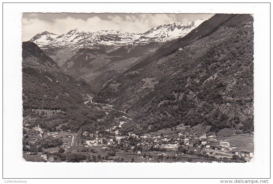 Panorama - Giornico 400 M.s.m. Con Biaschina Formato Piccolo - Viaggiata - Giornico