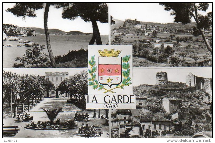 CPSM- La GARDE (83) - Aspect Du Village Dans Les Années 50 - Carte Multi-Vues - La Garde