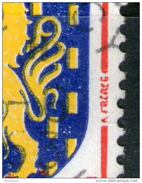 3 N° 1354°_1 Langue Rouge_1 Langue Blanche-1 Impression "relief"_voir Scans - Used Stamps