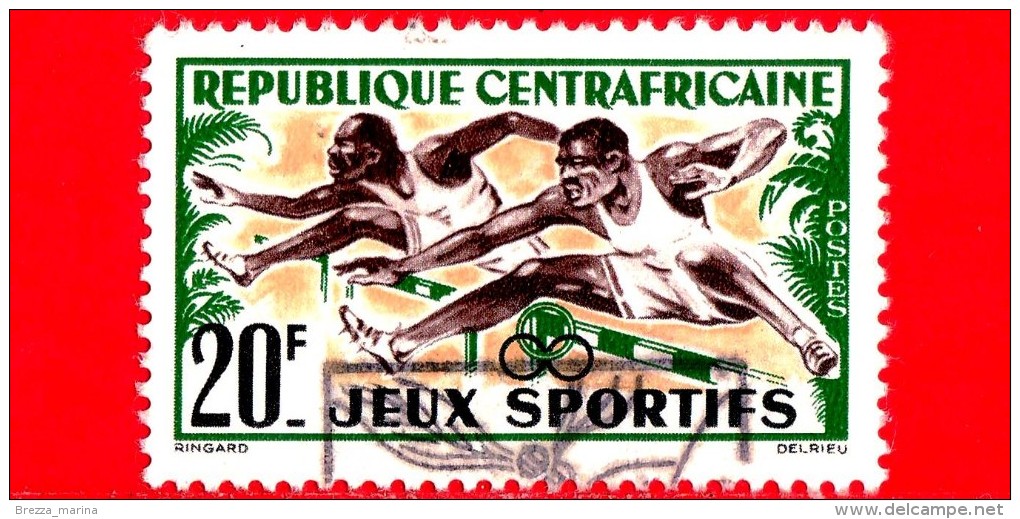 REPUBBLICA CENTROAFRICANA - Usato - 1962 - Giochi Sportivi - African Games - Corsa Ad Ostacoli - 20 - Repubblica Centroafricana