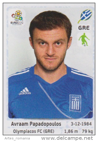 Avraam Papadopoulos Stickers Panini Euro 2012 UEFA - Edizione Italiana