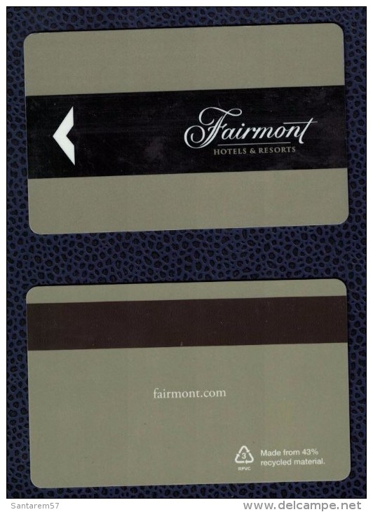 Carte Entrée Chambre Hôtel Fairmont Canada - Hotelkarten