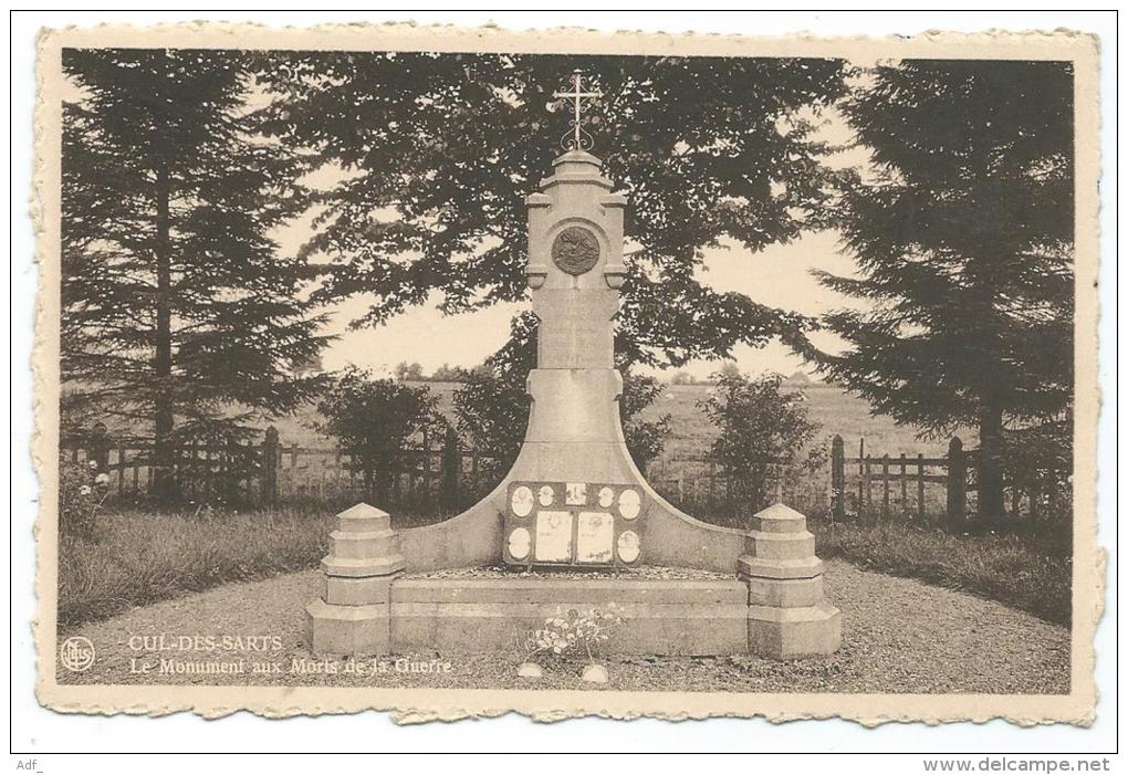 CPSM CUL DES SARTS, LE MONUMENT AUX MORTS DE LA GUERRE, Format 9 Cm Sur 14 Cm Environ, PROVINCE DE NAMUR, BELGIQUE - Cul-des-Sarts