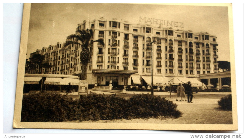 FRANCIA 1935 , 30 C  SU CARTOLINA ILLUSTRATA CANNES  VIAGGIATA - Storia Postale