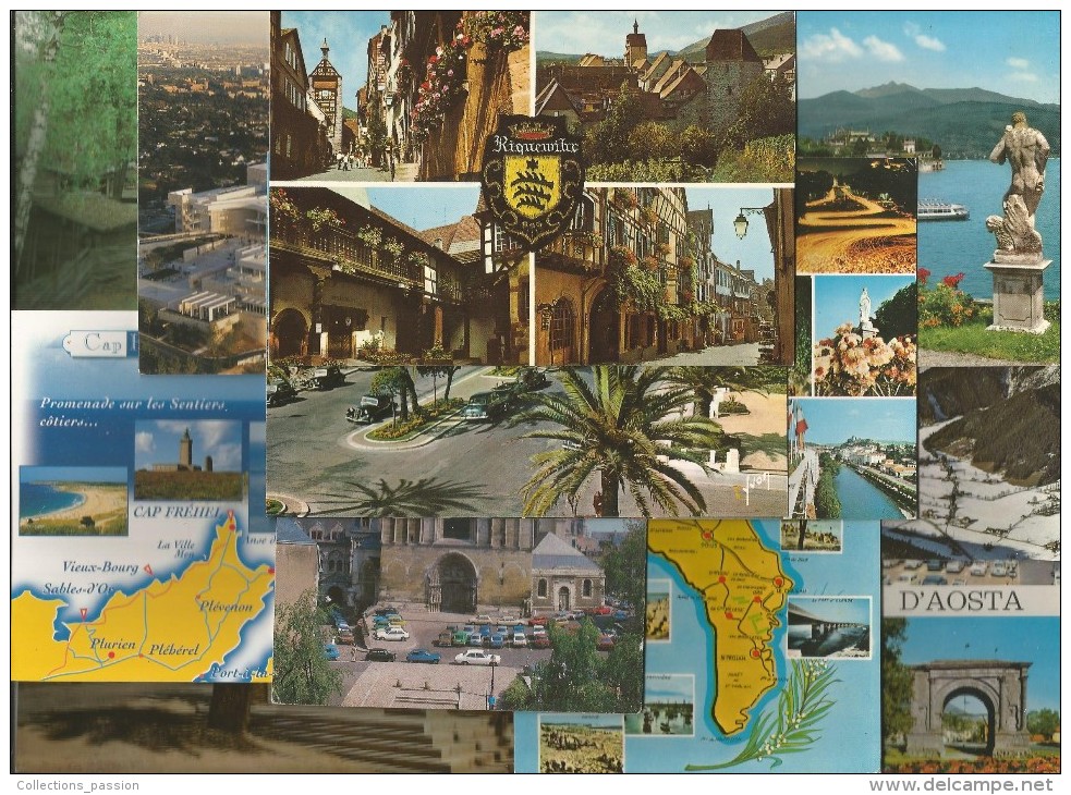 LOT DE 240 CARTES POSTALES , CPM , Bon état  , FRAIS DE PORT France : 7.00€ - 100 - 499 Postkaarten