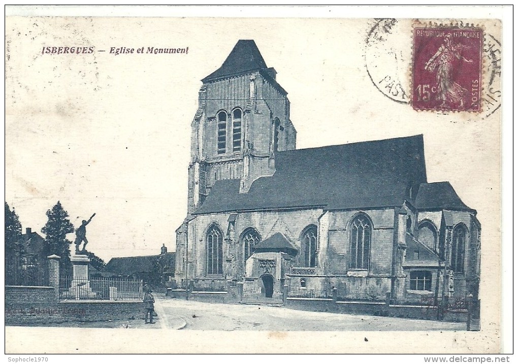 NORD PAS DE CALAIS - 62 - PAS DE CALAIS -ISBERGUES - Eglise Et Monument - Isbergues