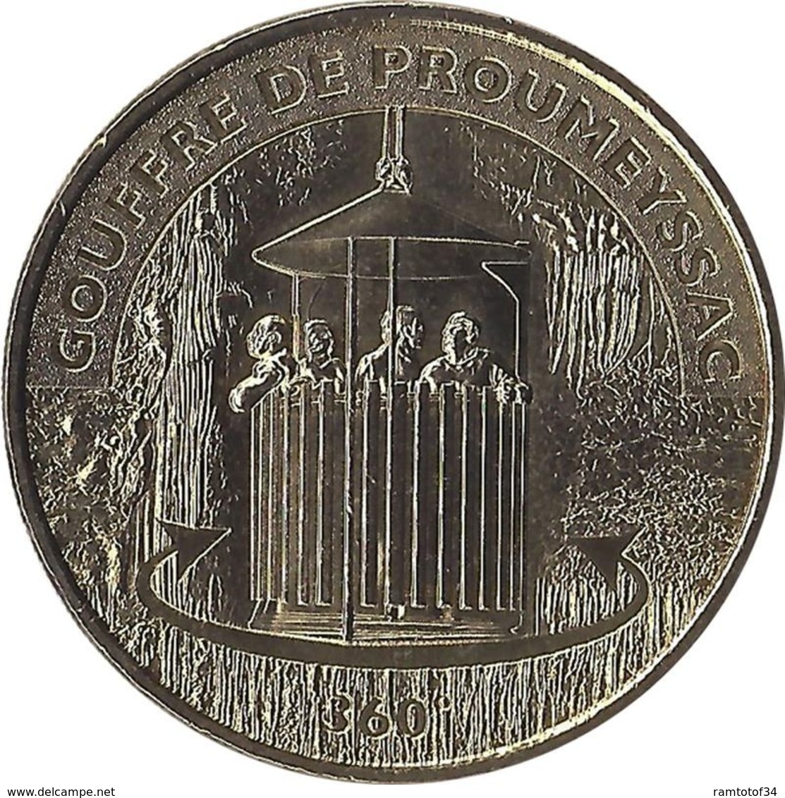 2012 MDP363 - AUDRIX - Gouffre De Proumeyssac 6 (360°) / MONNAIE DE PARIS - 2012